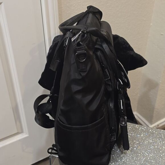 Steve Madden BAction Convertible Backpack/Tote Bag- Black - Picture 6 of 10